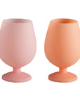 peach + petal | stemm | silicone unbreakable wine glasses - porter green | style + sustainability