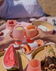 peach + petal | stemm | silicone unbreakable wine glasses - porter green | style + sustainability