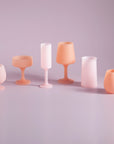 peach + petal | swepp | silicone unbreakable wine glasses - porter green | style + sustainability