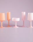 peach + petal | swepp | silicone unbreakable wine glasses - porter green | style + sustainability