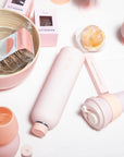 peach + petal | urbb | biodegradable bamboo coffee cup - porter green | style + sustainability