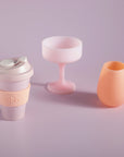 peach + petal | urbb | biodegradable bamboo coffee cup - porter green | style + sustainability