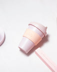peach + petal | urbb | biodegradable bamboo coffee cup - porter green | style + sustainability