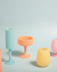 petalo | stemm | silicone unbreakable wine glasses - porter green | style + sustainability