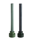 sage + olive | escc dinner candle | soy - blend unscented candles - porter green | style + sustainability