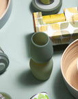 sage + olive | fegg | silicone unbreakable glasses - porter green | style + sustainability
