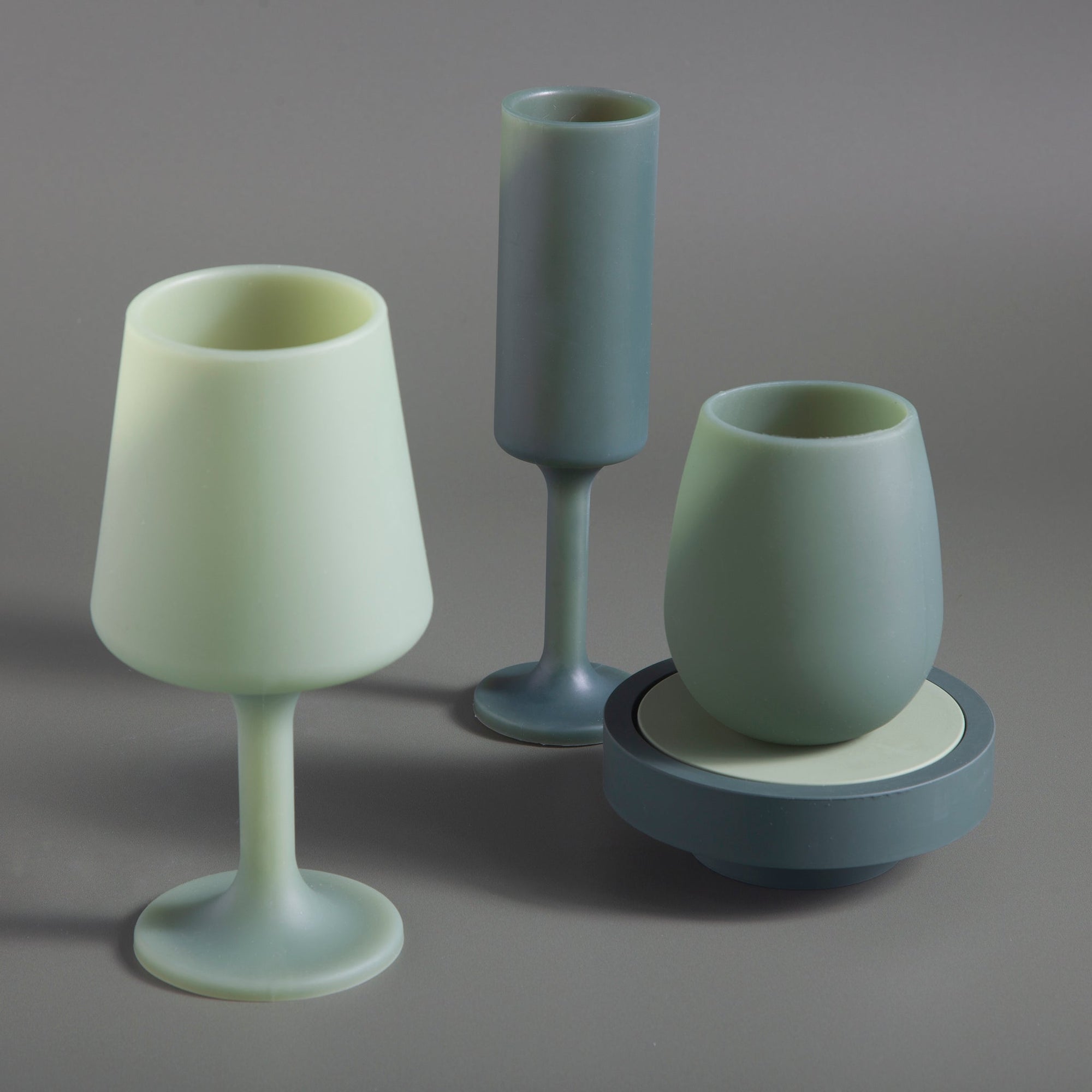sage + olive | fegg | silicone unbreakable glasses - porter green | style + sustainability