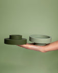 Sage + Olive | Flipp large | Silicone Unbreakable Candle Holder Set - porter green | style + sustainability