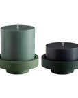 Sage + Olive | Flipp large | Silicone Unbreakable Candle Holder Set - porter green | style + sustainability