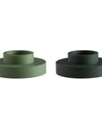 Sage + Olive | Flipp large | Silicone Unbreakable Candle Holder Set - porter green | style + sustainability