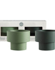 Sage + Olive | Flipp small | Silicone Unbreakable Candle Holder Set - porter green | style + sustainability