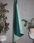 sage + olive | privv | vegan leather waterproof picnic rug - porter green | style + sustainability