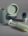 sage + olive | seff | silicone unbreakable champagne flute - porter green | style + sustainability