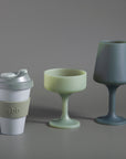 sage + olive | urbb | biodegradable bamboo coffee cup - porter green | style + sustainability