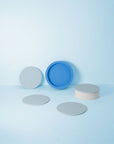 sky + kingfisher | ciss | unbreakable silicone coasters - porter green | style + sustainability