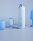 sky + kingfisher | driss | insulated stainless steel water bottle - porter green | style + sustainability