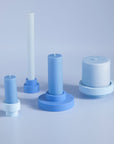 sky + kingfisher | escc large pillar candle | soy - blend unscented candles - porter green | style + sustainability