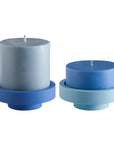 sky + kingfisher | escc large pillar candle | soy - blend unscented candles - porter green | style + sustainability