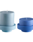 sky + kingfisher | escc large pillar candle | soy - blend unscented candles - porter green | style + sustainability