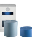 sky + kingfisher | escc large pillar candle | soy - blend unscented candles - porter green | style + sustainability