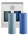 sky + kingfisher | escc small pillar candle | soy - blend unscented candles - porter green | style + sustainability