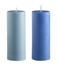 sky + kingfisher | escc small pillar candle | soy - blend unscented candles - porter green | style + sustainability