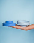 Sky + Kingfisher | Flipp large | Silicone Unbreakable Candle Holder Set - porter green | style + sustainability