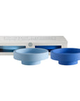 Sky + Kingfisher | Flipp large | Silicone Unbreakable Candle Holder Set - porter green | style + sustainability