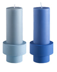 Sky + Kingfisher | Flipp small | Silicone Unbreakable Candle Holder Set - porter green | style + sustainability