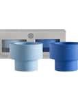 Sky + Kingfisher | Flipp small | Silicone Unbreakable Candle Holder Set - porter green | style + sustainability