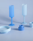 Sky + Kingfisher | Flipp small | Silicone Unbreakable Candle Holder Set - porter green | style + sustainability