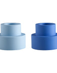 Sky + Kingfisher | Flipp small | Silicone Unbreakable Candle Holder Set - porter green | style + sustainability