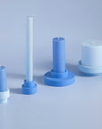 Sky + Kingfisher | Flipp small | Silicone Unbreakable Candle Holder Set - porter green | style + sustainability