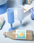 sky + kingfisher | seff | silicone unbreakable champagne flute - porter green | style + sustainability