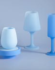 sky + kingfisher | seff | silicone unbreakable champagne flute - porter green | style + sustainability