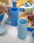 sky + kingfisher | stegg | silicone unbreakable highball glasses - porter green | style + sustainability