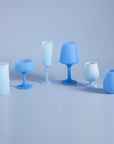 sky + kingfisher | stegg | silicone unbreakable highball glasses - porter green | style + sustainability