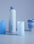 sky + kingfisher | stegg | silicone unbreakable highball glasses - porter green | style + sustainability