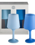 sky + kingfisher | swepp | silicone unbreakable wine glasses - porter green | style + sustainability