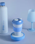 sky + kingfisher | swepp | silicone unbreakable wine glasses - porter green | style + sustainability