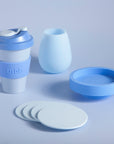 sky + kingfisher | urbb | biodegradable bamboo coffee cup - porter green | style + sustainability