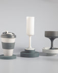 smoke + storm | ciss | unbreakable silicone coasters - porter green | style + sustainability