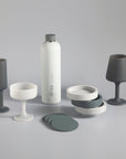 smoke + storm | driss | insulated stainless steel water bottle - porter green | style + sustainability