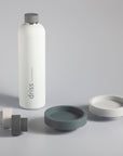 smoke + storm | driss | insulated stainless steel water bottle - porter green | style + sustainability