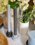 smoke + storm | escc dinner candle | soy - blend unscented candles - porter green | style + sustainability