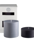 smoke + storm | escc large pillar candle | soy - blend unscented candles - porter green | style + sustainability