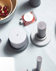 smoke + storm | escc large pillar candle | soy - blend unscented candles - porter green | style + sustainability