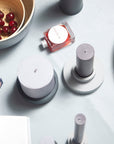 smoke + storm | escc large pillar candle | soy - blend unscented candles - porter green | style + sustainability
