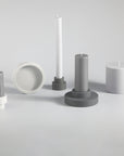 smoke + storm | escc medium pillar candle | soy - blend unscented candles - porter green | style + sustainability