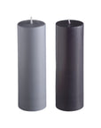 smoke + storm | escc medium pillar candle | soy - blend unscented candles - porter green | style + sustainability